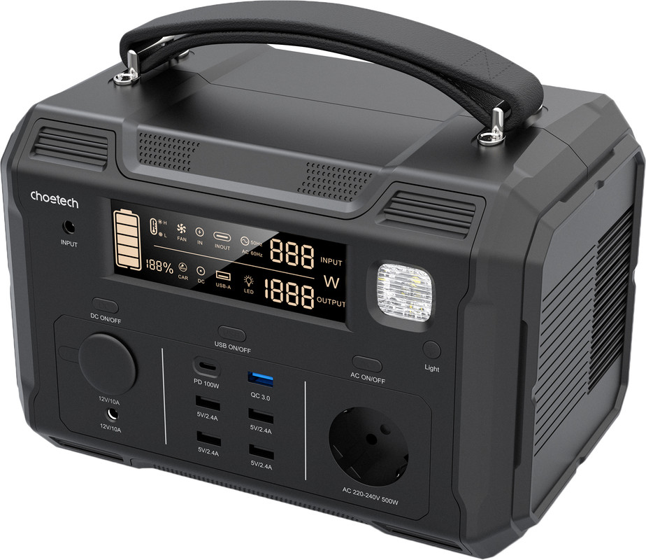 Зарядна станція CHOETECH 500W Portable Power Station (BS004)